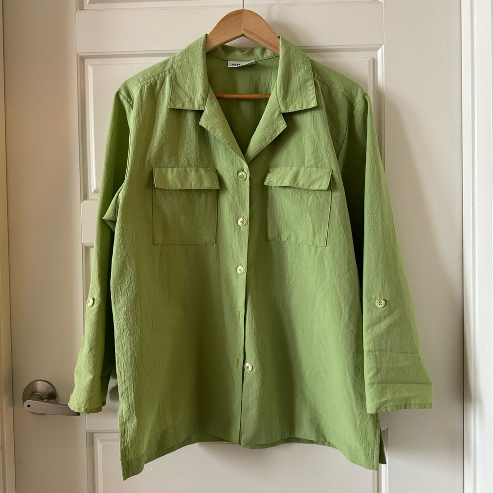 Vintage Graff Button Down Shirt in Green Size Unknown